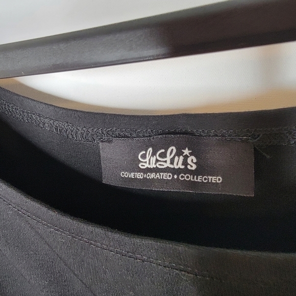 Lulu's Fit and Flare Black Skater Dress - Picture 9 of 10